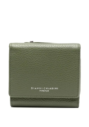 GIANNI CHIARINI grained-leather zip wallet - Green
