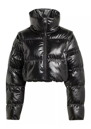 adidas cropped puffer jacket - Black