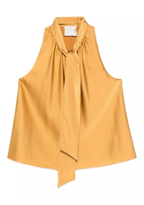 Forte Forte bow-tie satin top - Yellow