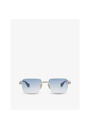 Dita D4000423 Square-Frame Metal Sunglasses