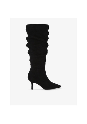 Womens Carvela Spirit Slouch Suede Heeled Knee-High Boots