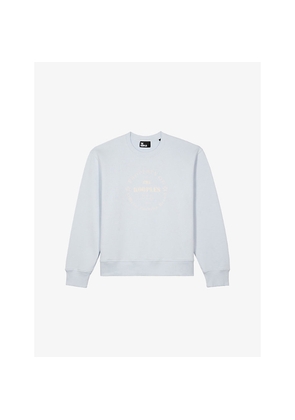 Womens The Kooples Round-Neck Relaxed-Fit Cotton Sweatshirt