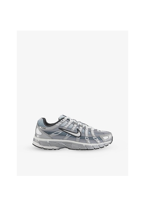 Mens Nike P-6000 Woven and Leather Low-Top Trainers