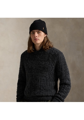 Aran-Knit Flag Wool-Blend Jumper