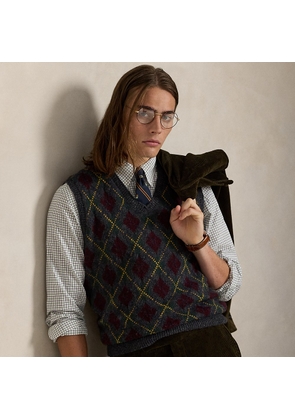Argyle Wool-Cashmere Sleeveless Jumper