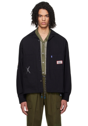 DEVÁ STATES Black Patch Shirt