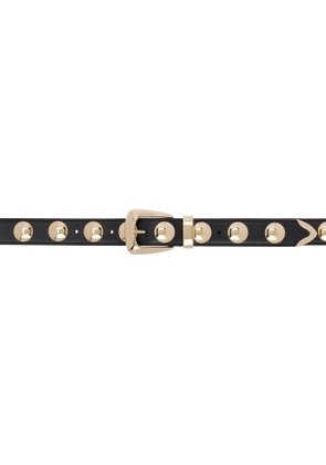 KHAITE Black Benny With Studs Belt