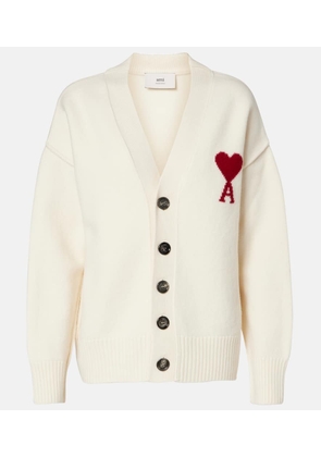 Ami Paris Ami de Cour virgin wool cardigan