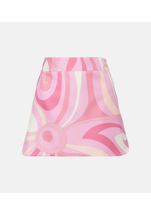 Pucci Marmo silk miniskirt