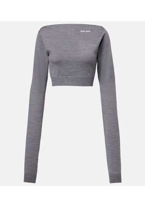 Miu Miu Cropped wool sweater