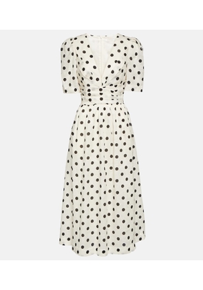 Zimmermann Crush polka-dot linen midi dress