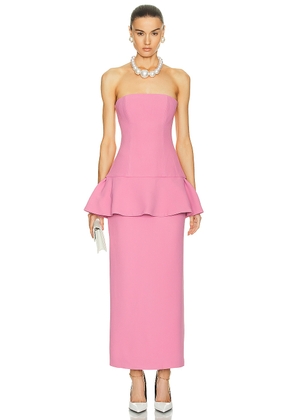 Rowen Rose Bustier Maxi Dress in Pink - Pink. Size 34 (also in ).