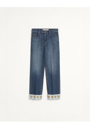 Valentino Denim Trousers Woman DENIM 24