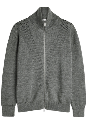 Jil Sander Melange Wool Cardigan - Grey - 50 (UK40 / L)