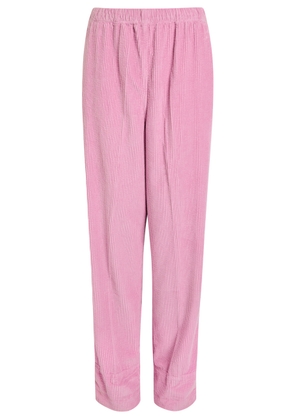 American Vintage Padow Cropped Corduroy Trousers - Pink - L (UK14 / L)