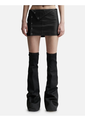 STABILISED LEATHER SKIRT