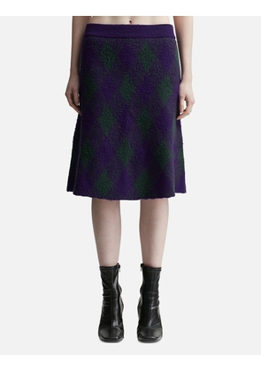 Argyle Wool Skirt