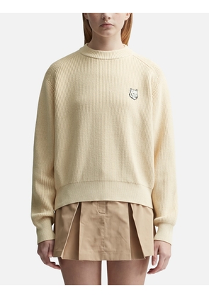 Bold Fox Head Patch Comfort Ribbed Jumper