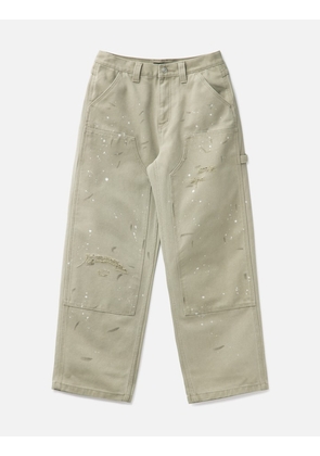 Washed Double Knee Work Pants