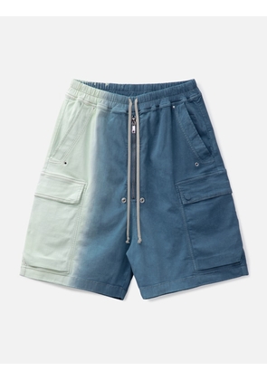 Cargobela Shorts In Degrade Stretch Denim