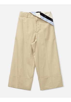 Folded Belt Trousers