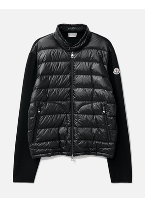 Padded Wool Zip-Up Cardigan