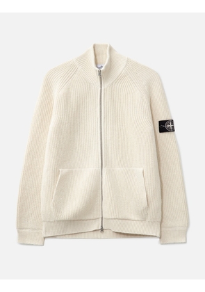 Fisherman's Rib Cotton Raw Beauty Zip-up jumper