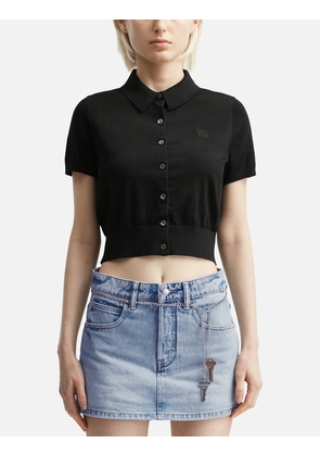 Logo Embroidered Cardigan