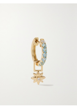 ROBINSON PELHAM - Orb Lotus Flower Earwish 14-karat Gold, Diamond And Topaz Single Earring - One size