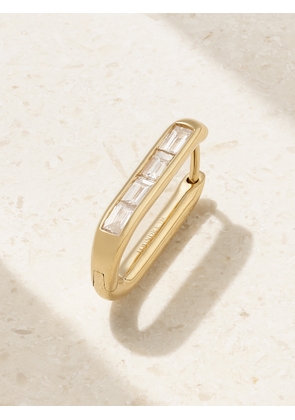 FoundRae - Fob 18-karat Gold Diamond Single Hoop Earring - One size