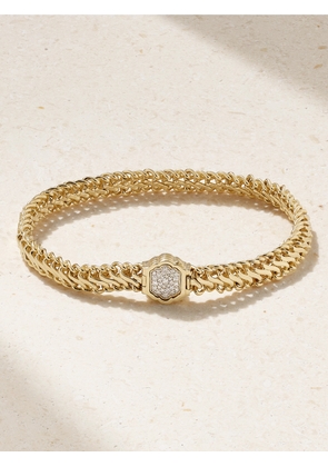 Lucy Delius - Snakelet 14-karat Gold Diamond Bracelet - One size