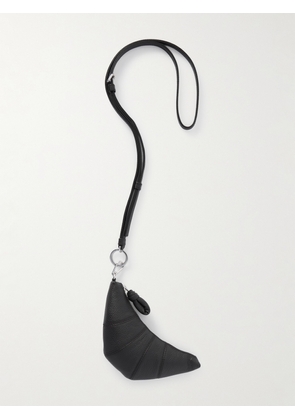 LEMAIRE - Croissant Textured-leather Coin Purse - Brown - One size