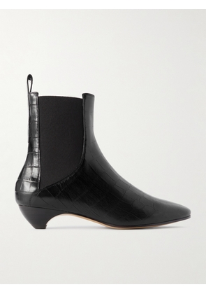 Le Monde Béryl - Allegra Croc-effect Leather Chelsea Boots - Black - IT36,IT36.5,IT37,IT37.5,IT38,IT38.5,IT39,IT39.5,IT40,IT40.5,IT41