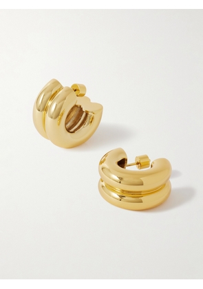 Martha Calvo - Double Gold-plated Hoop Earrings - One size