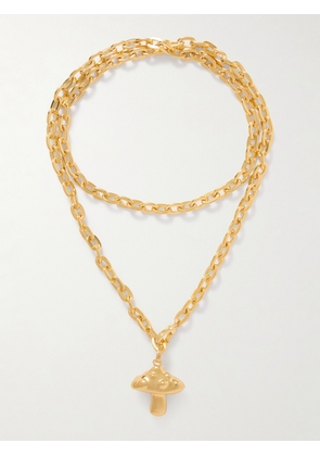 Martha Calvo - Mushroom Gold-plated Necklace - One size