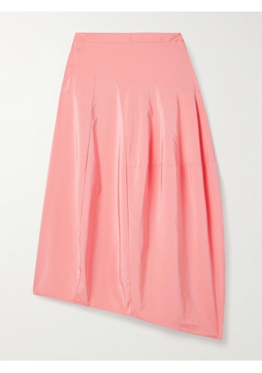 Tibi - Asymmetric Taffeta Midi Skirt - Pink - US00,US0,US2,US4,US6,US8,US10,US12