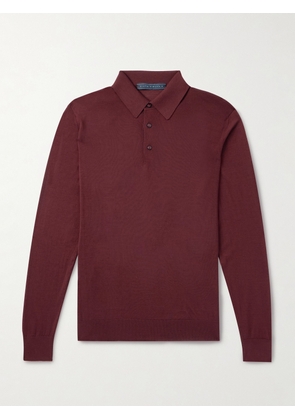 Kiton - Wool Polo Shirt - Men - Red - S