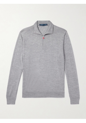 Kiton - Wool Half-Zip Sweater - Men - Gray - S