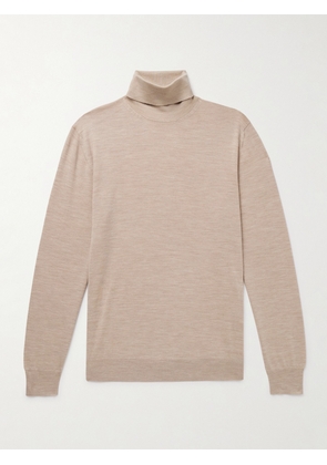 Lardini - Virgin Wool Rollneck Sweater - Men - Neutrals - M