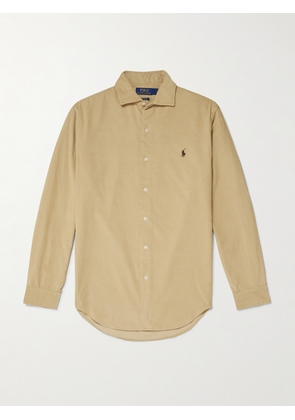 Polo Ralph Lauren - Logo-Embroidered Cotton-Corduroy Shirt - Men - Neutrals - XS