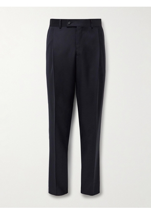 Caruso - Slim-Fit Pleated Wool Trousers - Men - Blue - IT 46