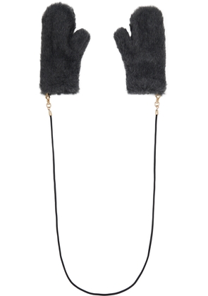 Max Mara Gray Ombrato 3 Mitts