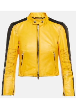 Balenciaga Cropped leather jacket