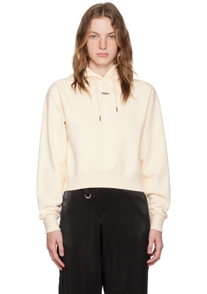 JACQUEMUS Beige Les Classiques 'Le Hoodie Gros Grain' Hoodie
