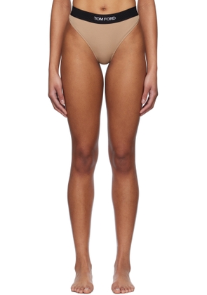 TOM FORD Beige Modal Signature Thong