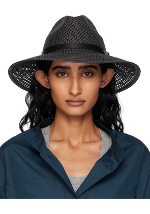 Max Mara Black Marocco Panama Hat
