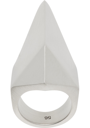 Rick Owens Silver Hollywood Pyramid Ring