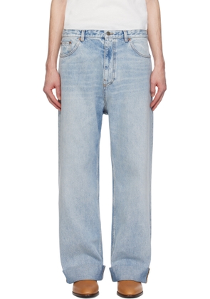 Valentino Blue Rolled Cuff Jeans