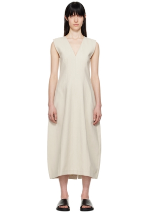 Studio Nicholson Off-White Enna Midi Dress