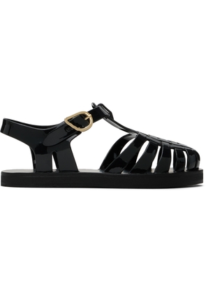 Ancient Greek Sandals Black Homeria Jelly Sandals